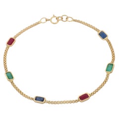 1.76 Karat ERS Kettenarmband aus 18 Karat Gelbgold