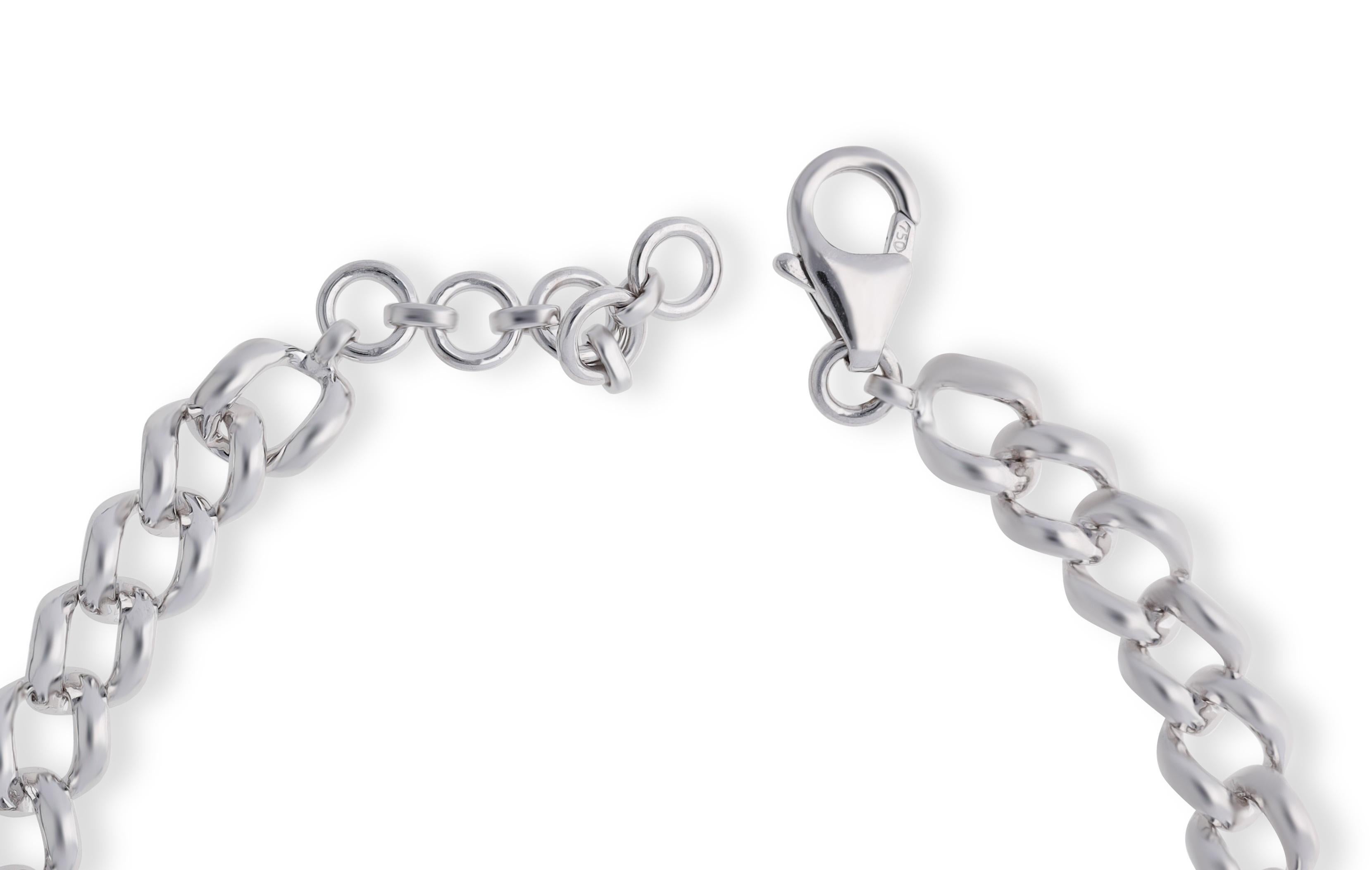 Modernista Bracciale con acquamarina chiara da 1,76 carati in oro 18 carati in vendita