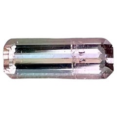 1.76 quilates Piedra Turmalina Bicolor Talla Esmeralda Gema Afgana