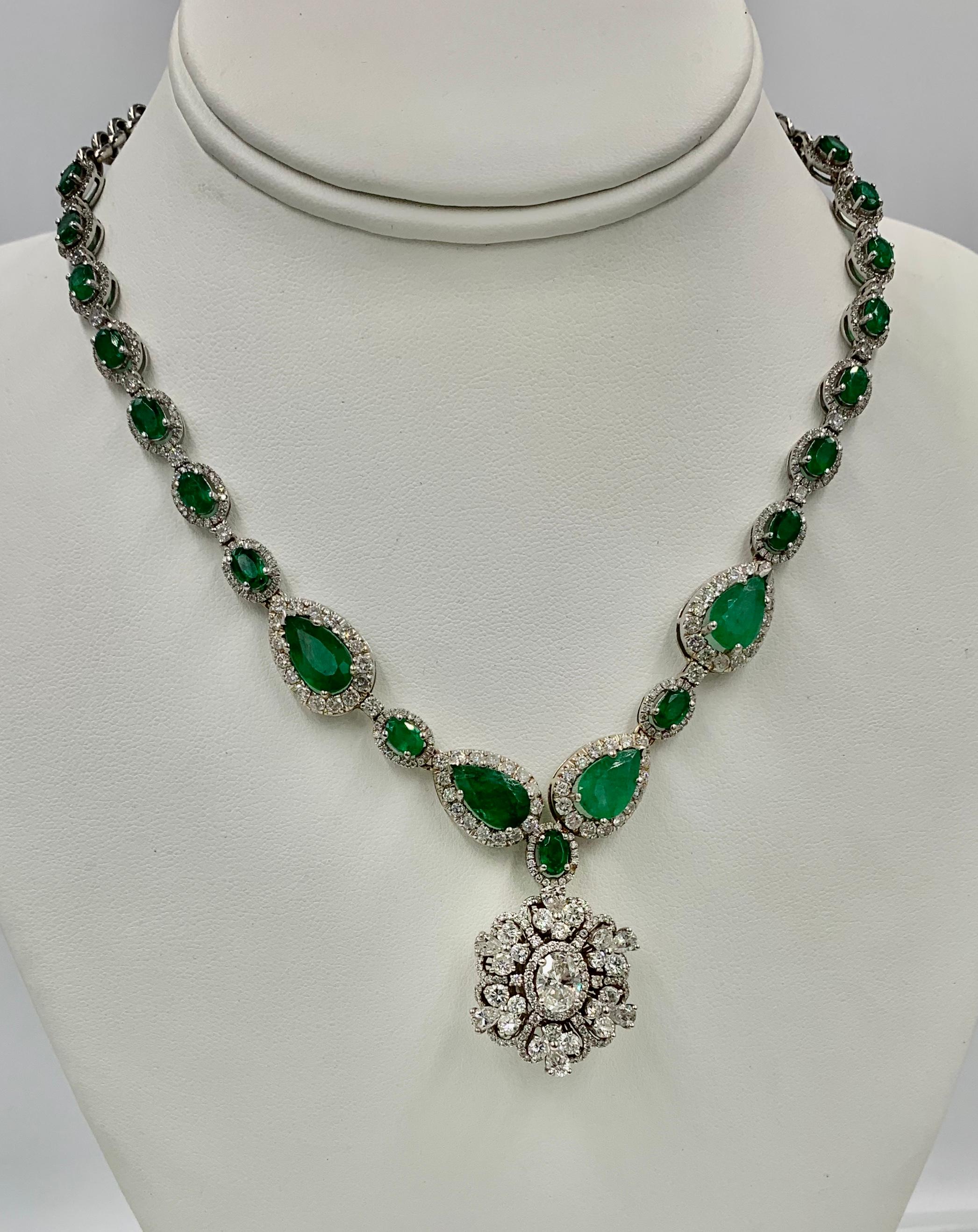 93 carat emerald necklace