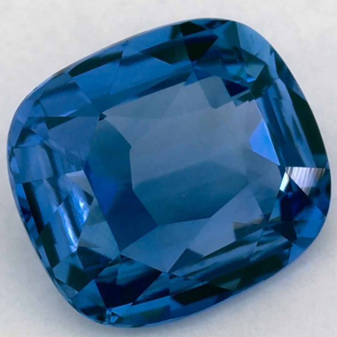 1.76 Karat Blauer Saphir Cushion Loser Edelstein (Kissenschliff) im Angebot