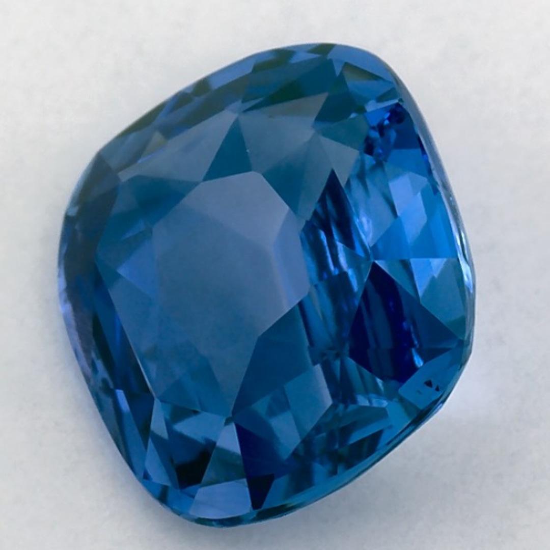 1.76 Karat Blauer Saphir Cushion Loser Edelstein Damen im Angebot