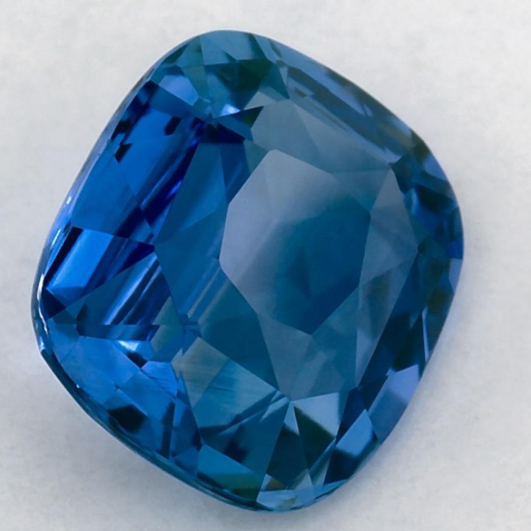 1.76 Karat Blauer Saphir Cushion Loser Edelstein im Angebot 2