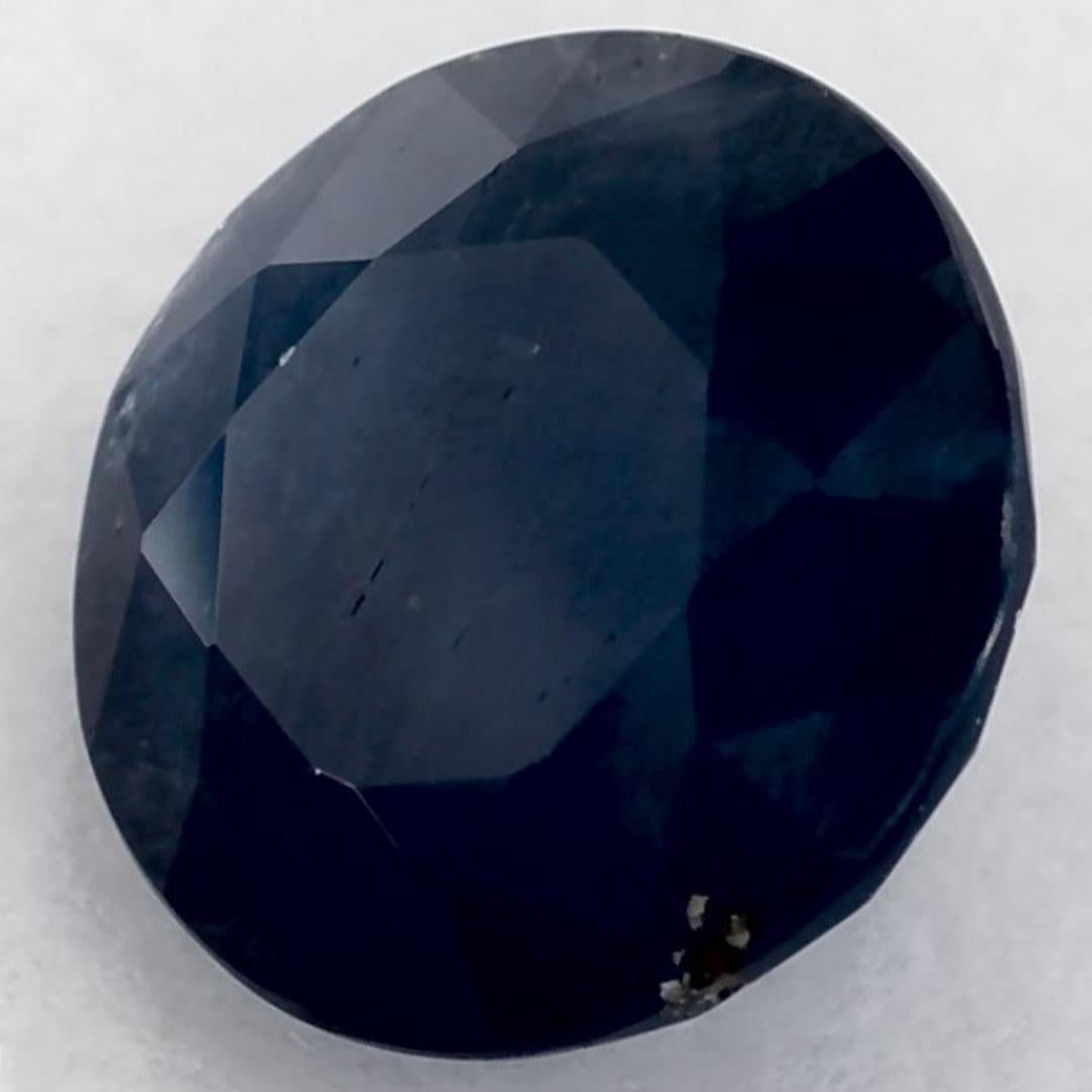 1.76 Karat Blauer runder Saphir, loser Edelstein (Rundschliff) im Angebot