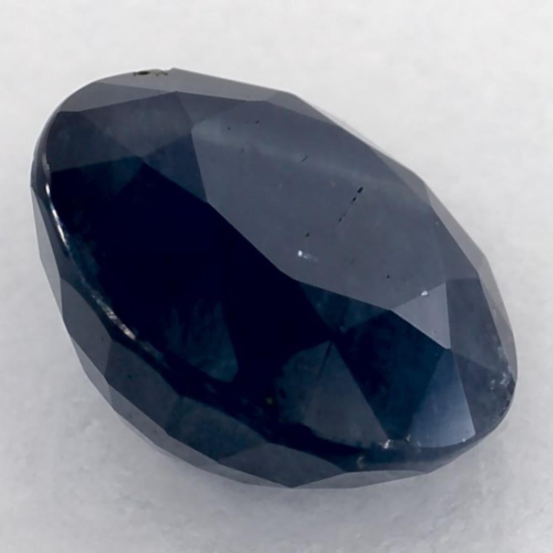 1.76 Karat Blauer runder Saphir, loser Edelstein im Angebot 1