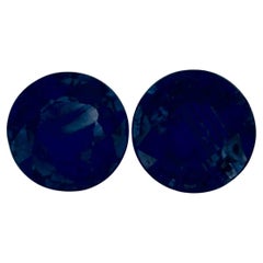 1.76 Ct Blue Sapphire Round Loose Gemstone