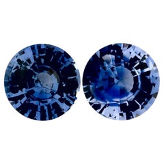 1.76 Ct Blue Sapphire Round Loose Gemstone