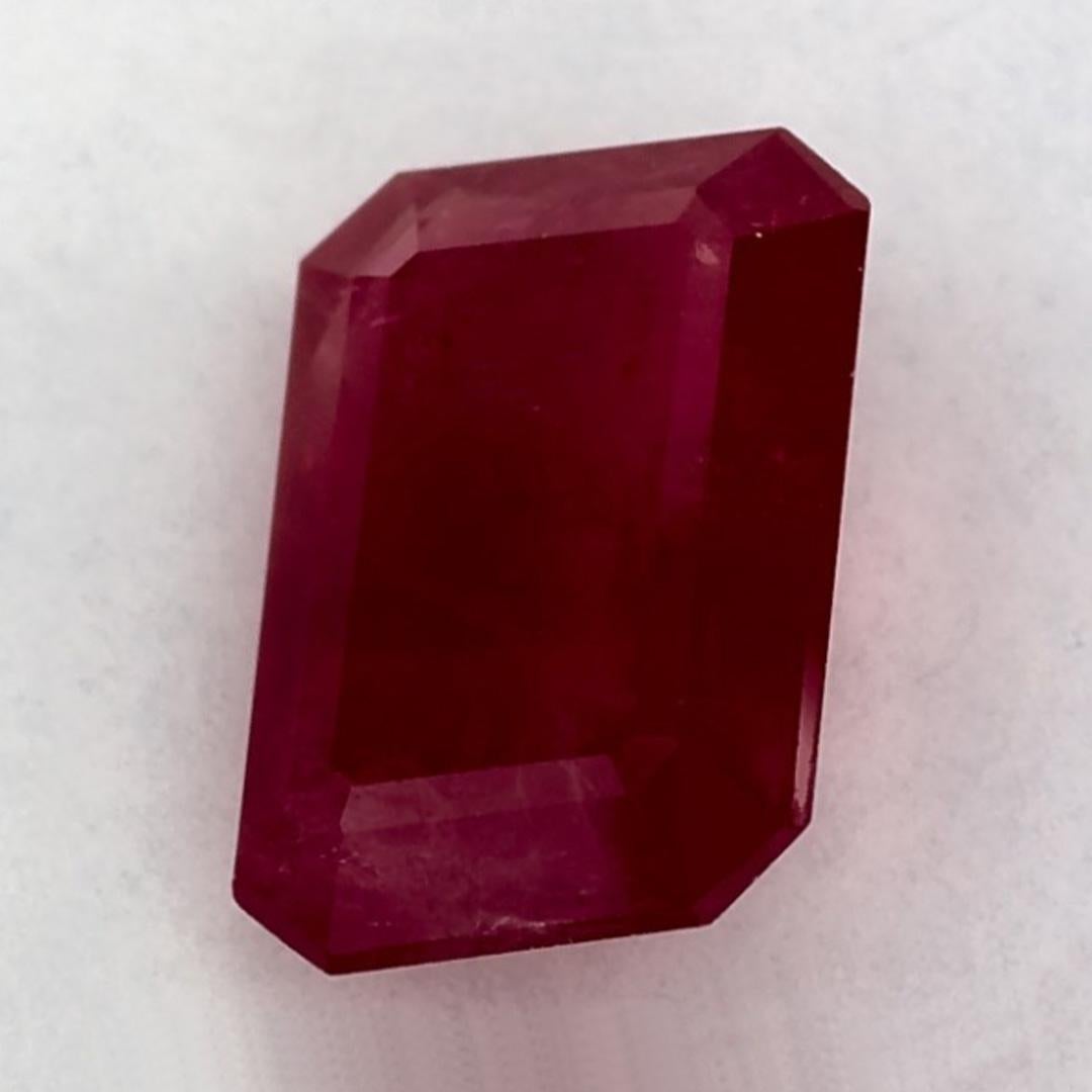 Taille octogone 1.76 Ct Ruby Octagon Cut Loose Gemstone (pierre précieuse en vrac) en vente