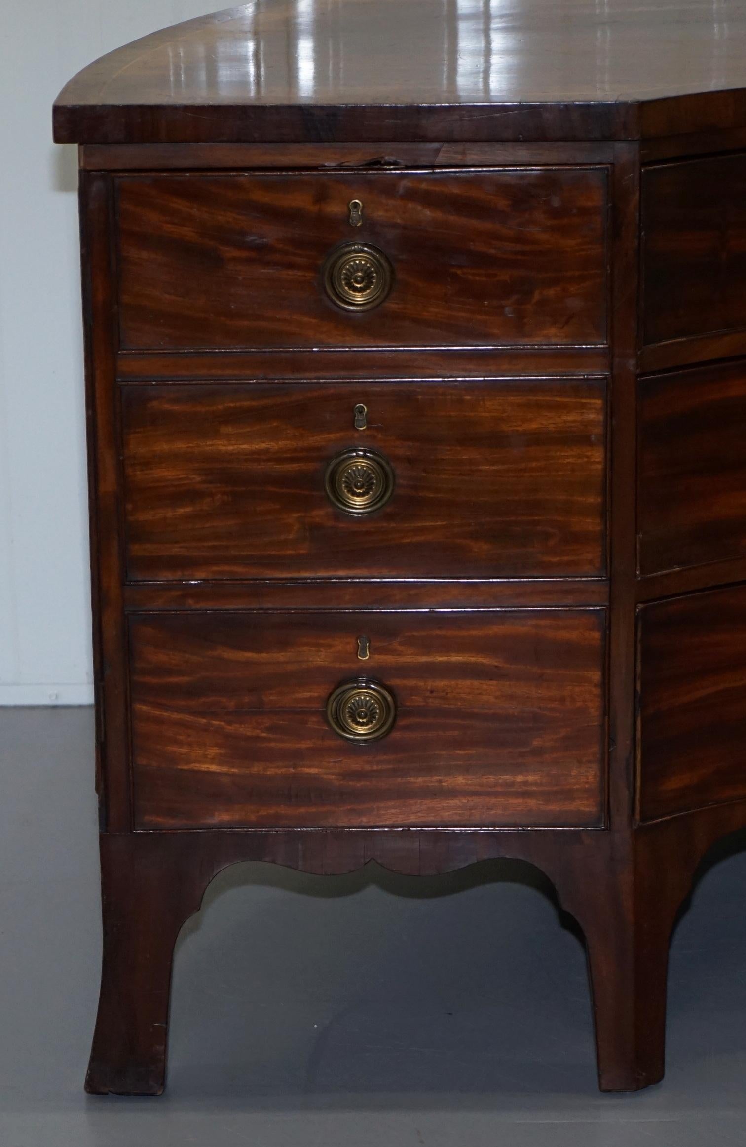 English 1760 George III Sideboard from Duke Wellington Athelhampton House Billiard Room For Sale