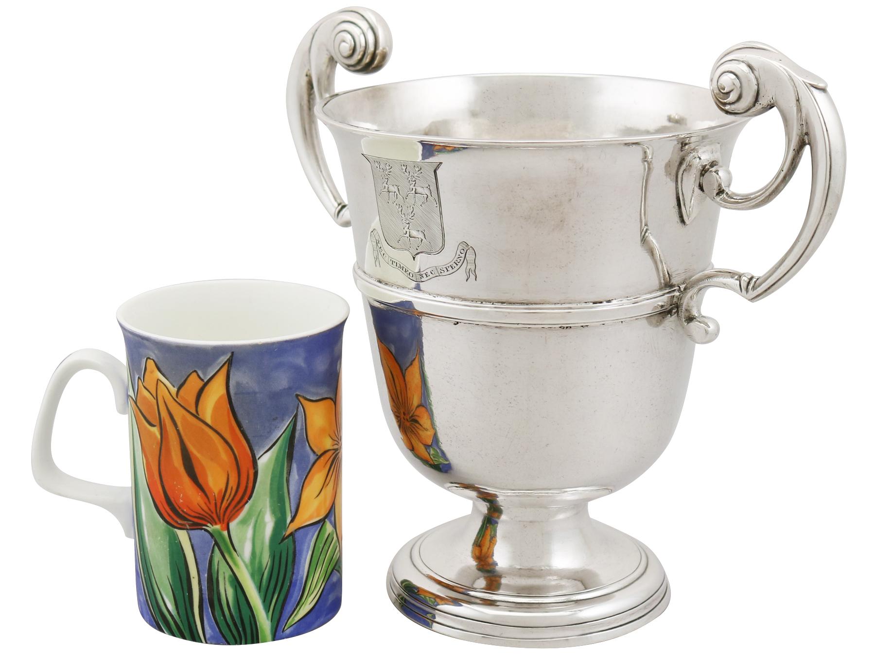Northern Irish 1760s Antique Irish Sterling Silver Loving Cup