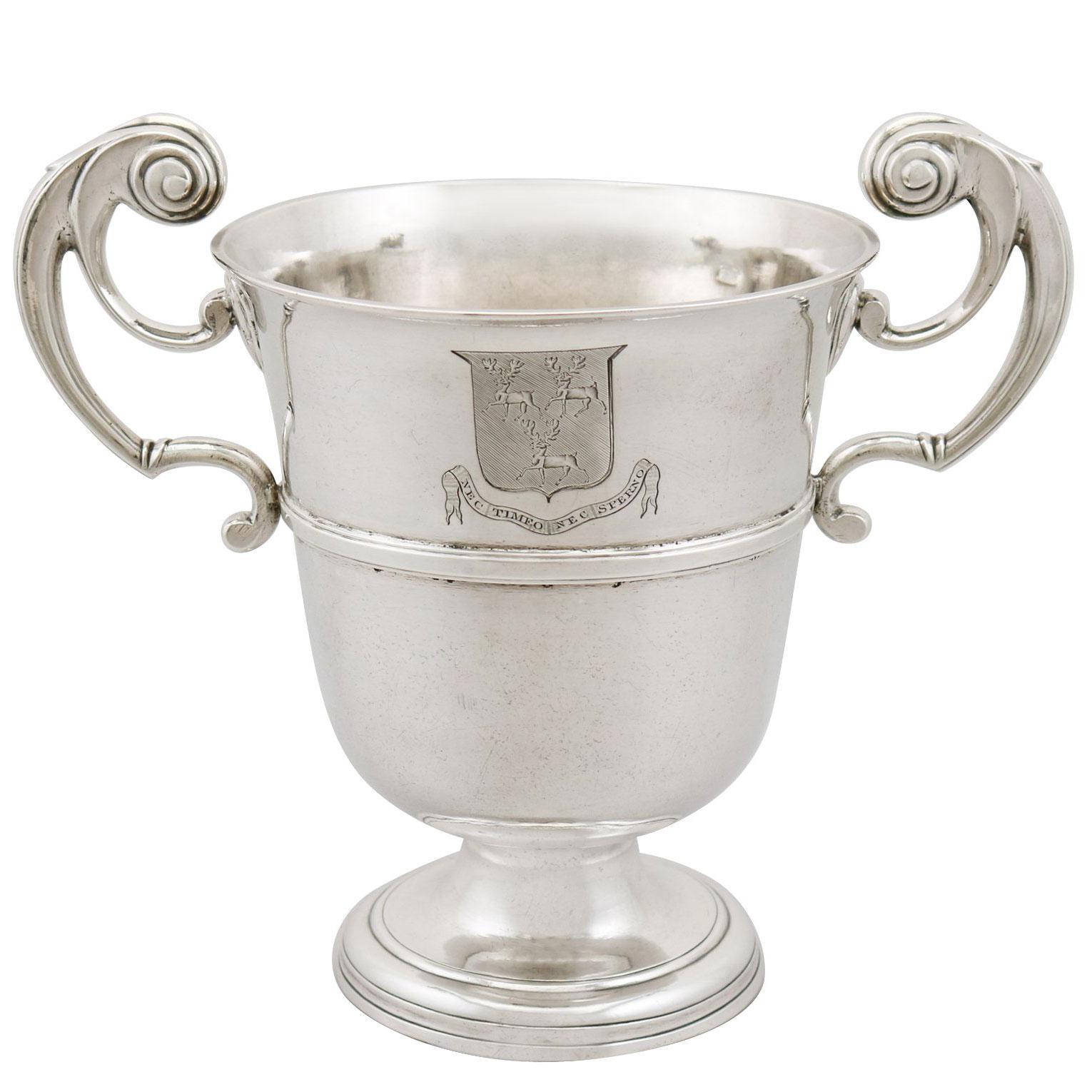 1760s Antique Irish Sterling Silver Loving Cup