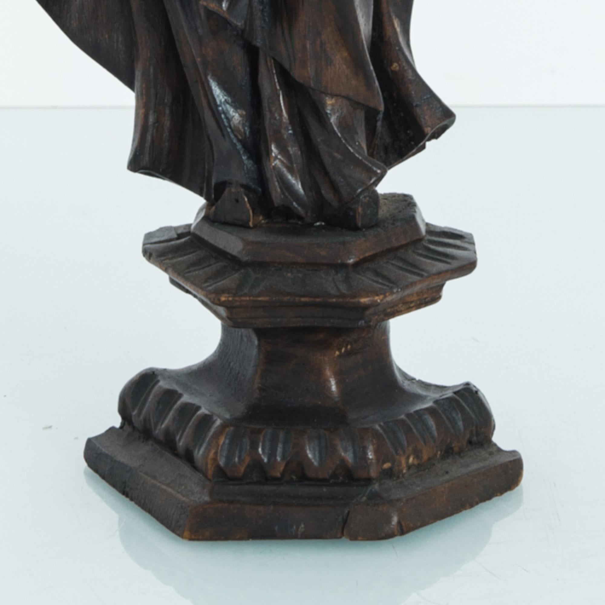 1760s French Wooden Sculpture In Good Condition In High Point, NC
