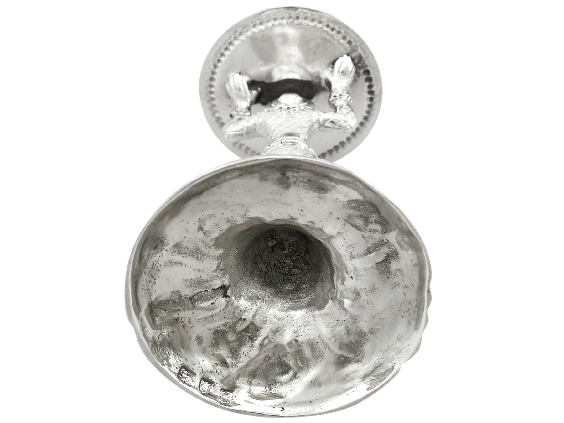 Antico William Cafe 1760 in argento Sterling 'Arlecchino' Taperstick in vendita 1