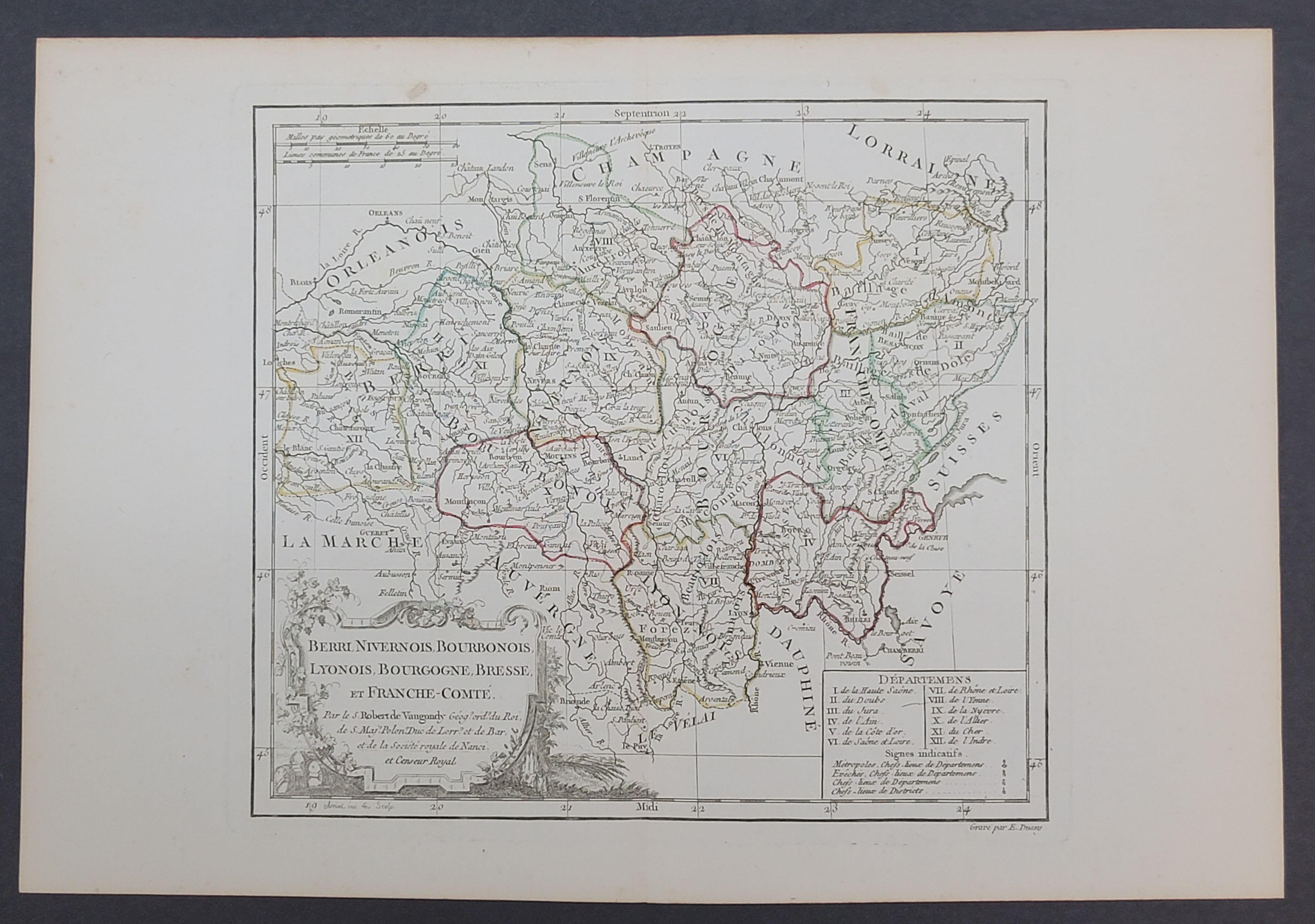 1762 Vaugondy map, entitled 
