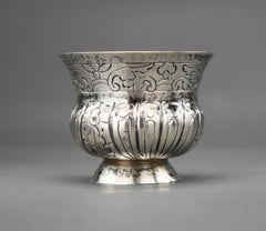 1764 Antique Tsarist Imperial Russian Vodka Shot solid 84 Silver / 23 gr