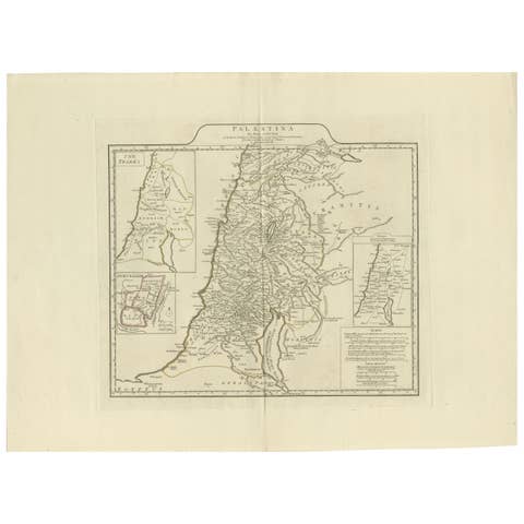 1767 D’Anville Map of the Holy Land: Ancient Divisions and Biblical Geography
