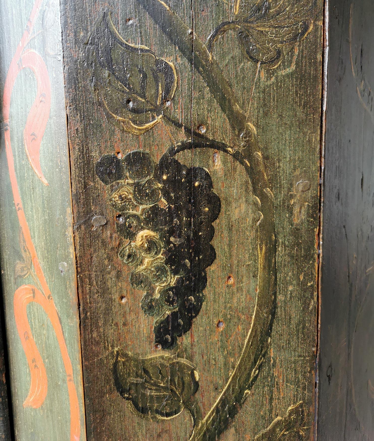 1768 Green Painted Wardrobe, Central Europe 3