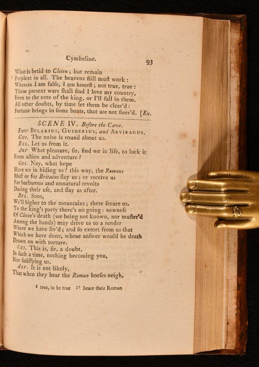 1768 Mr William Shakespeare, His Comedies, Histories, and Tragedies. The Works o 6