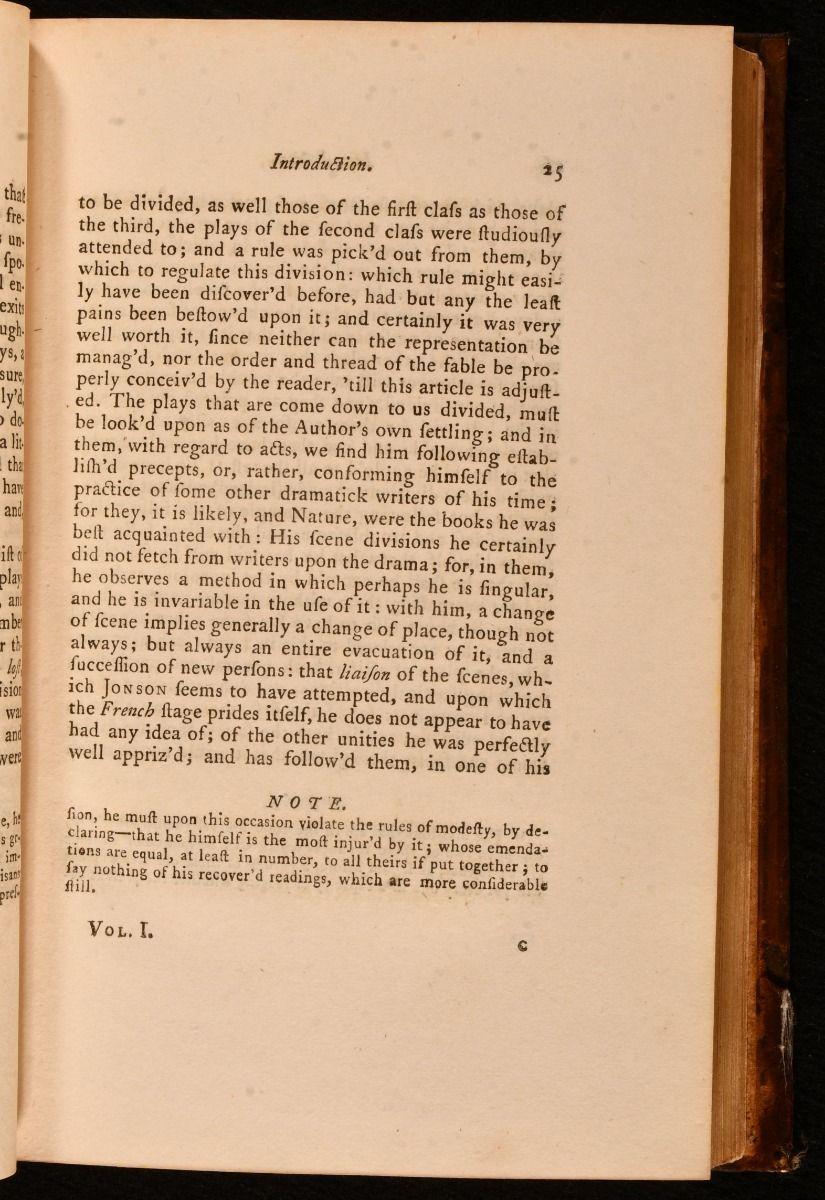 Mid-18th Century 1768 Mr William Shakespeare, His Comedies, Histories, and Tragedies. The Works o