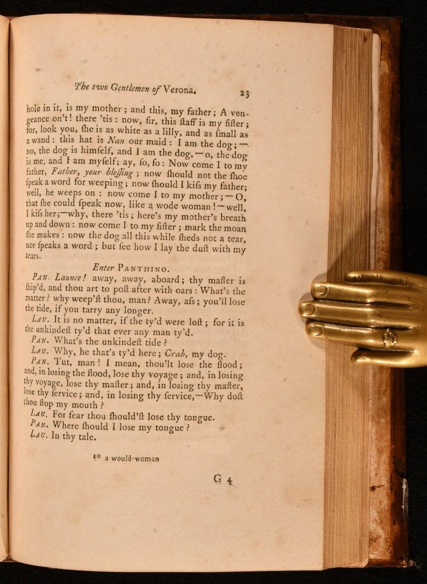 1768 Mr William Shakespeare, His Comedies, Histories, and Tragedies. The Works o 1