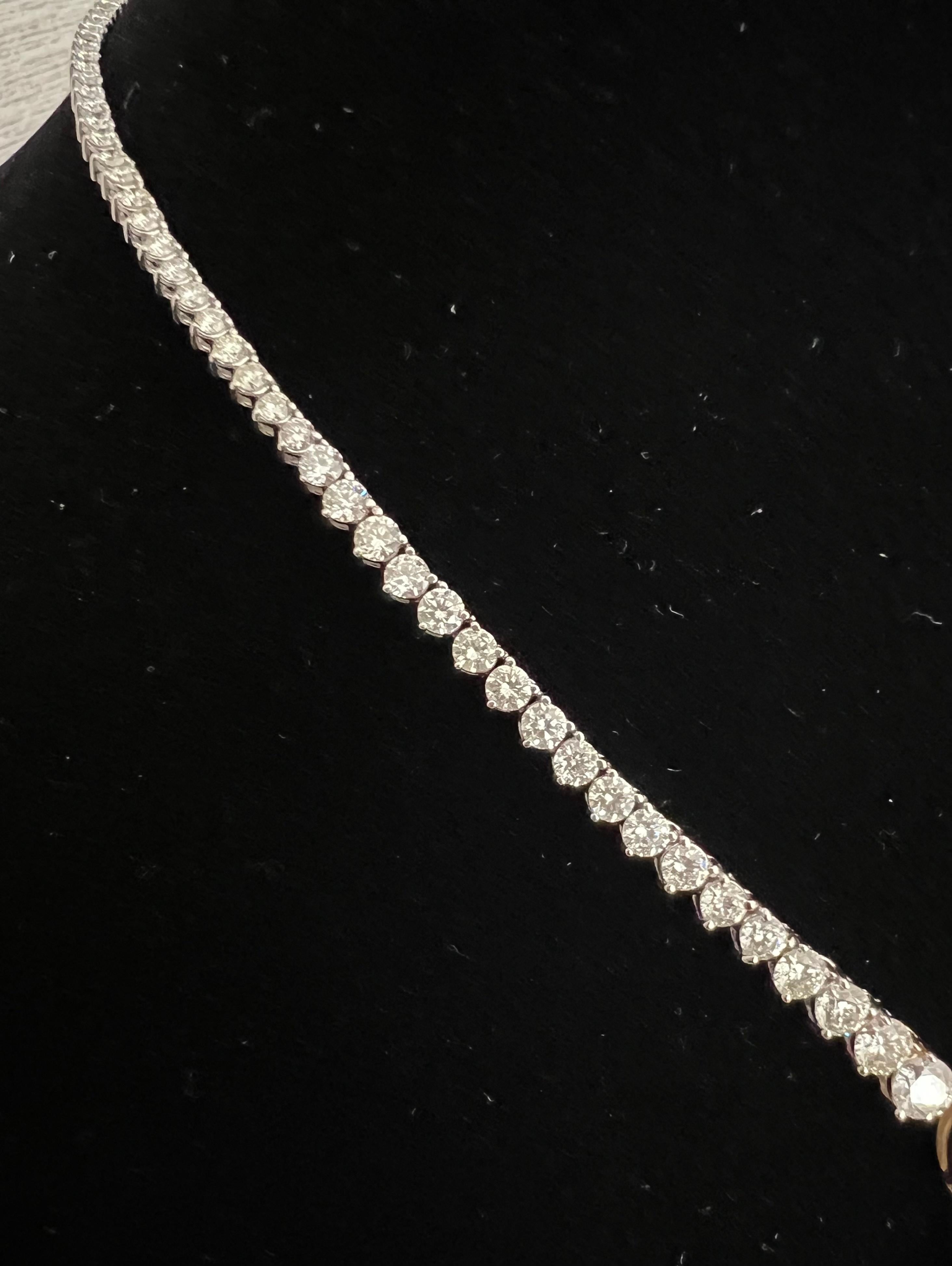 Women's  17.69 Carat Diamond Necklace with Fancy Yellow Oval Diamond and Pear Cluster