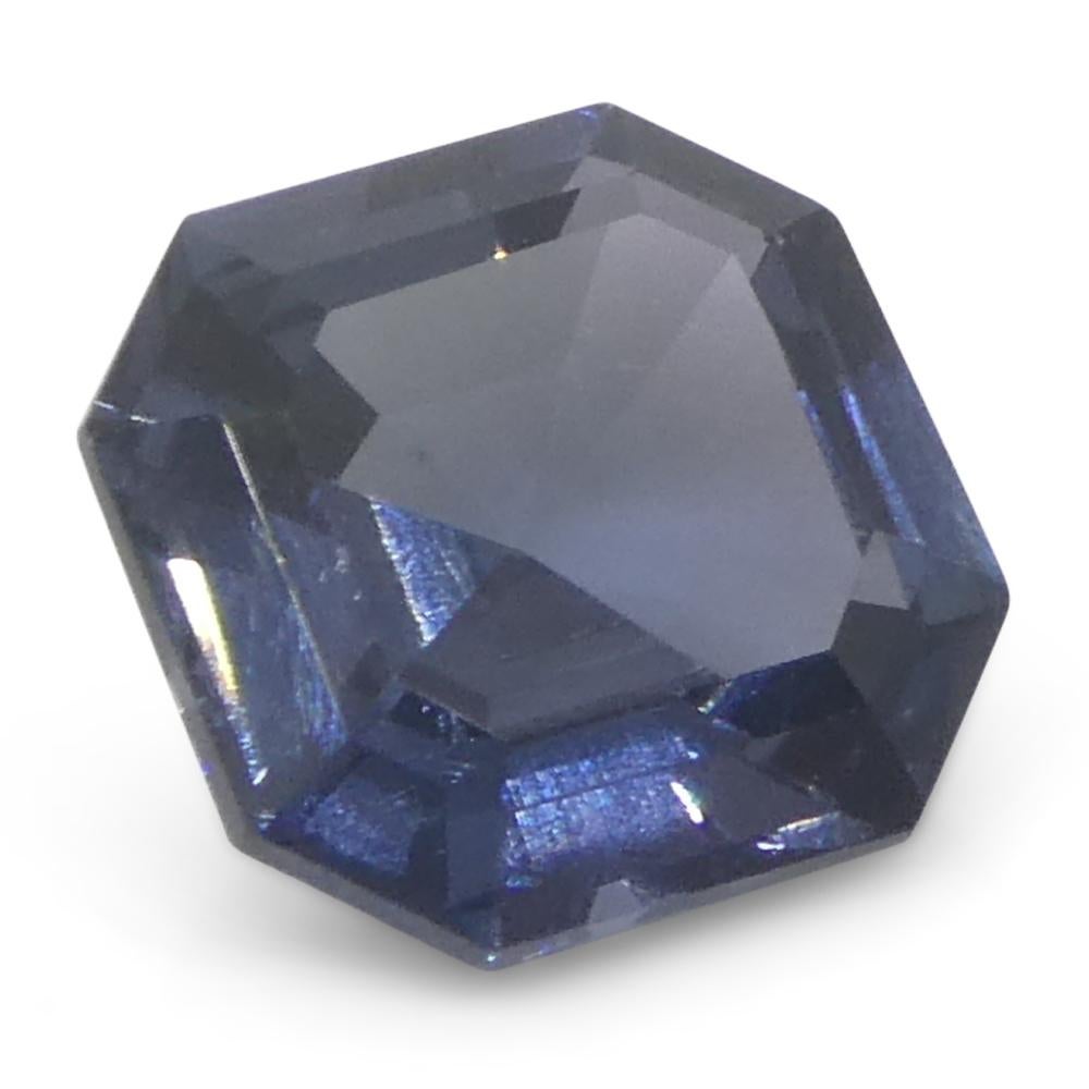 1.76 Karat Asscher-Schliff/quare Blauer Spinell aus Birma, unerhitzt im Angebot 4