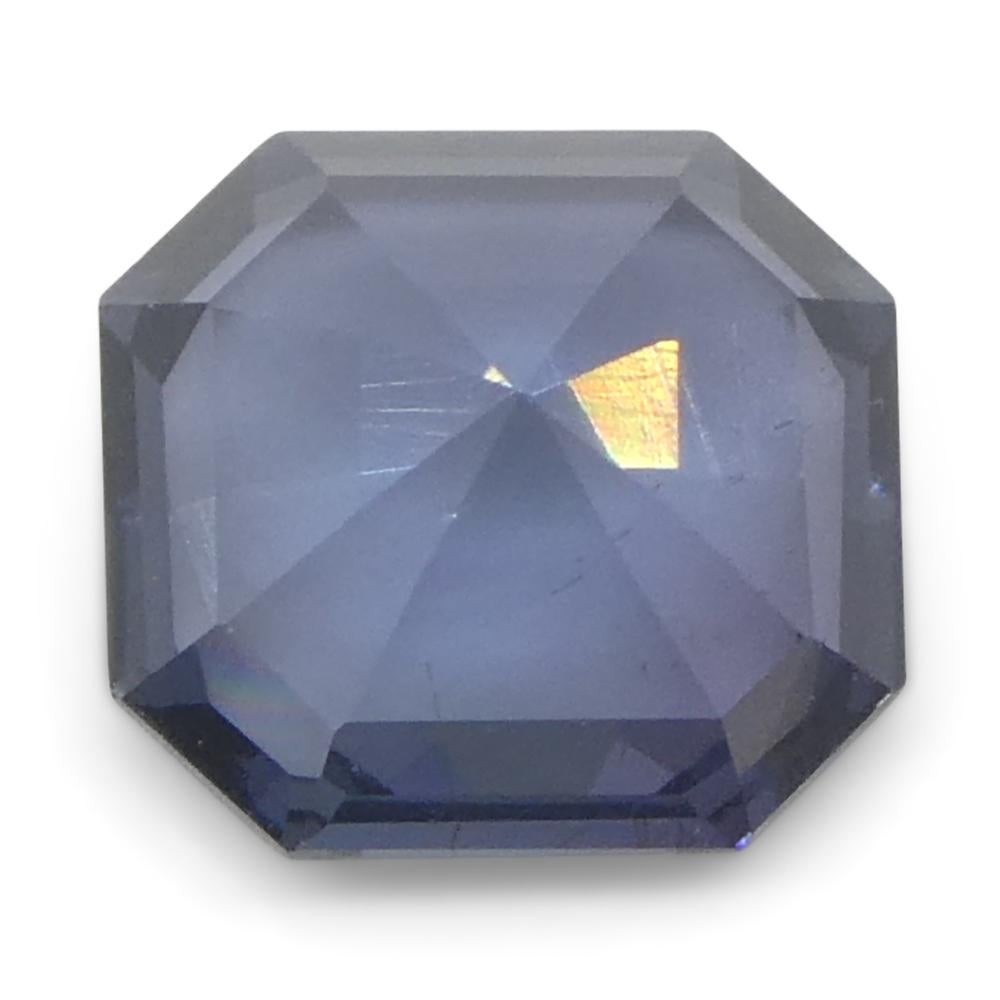 1,76ct Spinello blu taglio Asscher/quadrato della Birmania non riscaldato in vendita 4