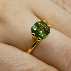 1.76ct Asscher Green Tourmaline from Brazil