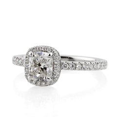 1.76ct Cushion Brilliant Diamond Engagement Ring
