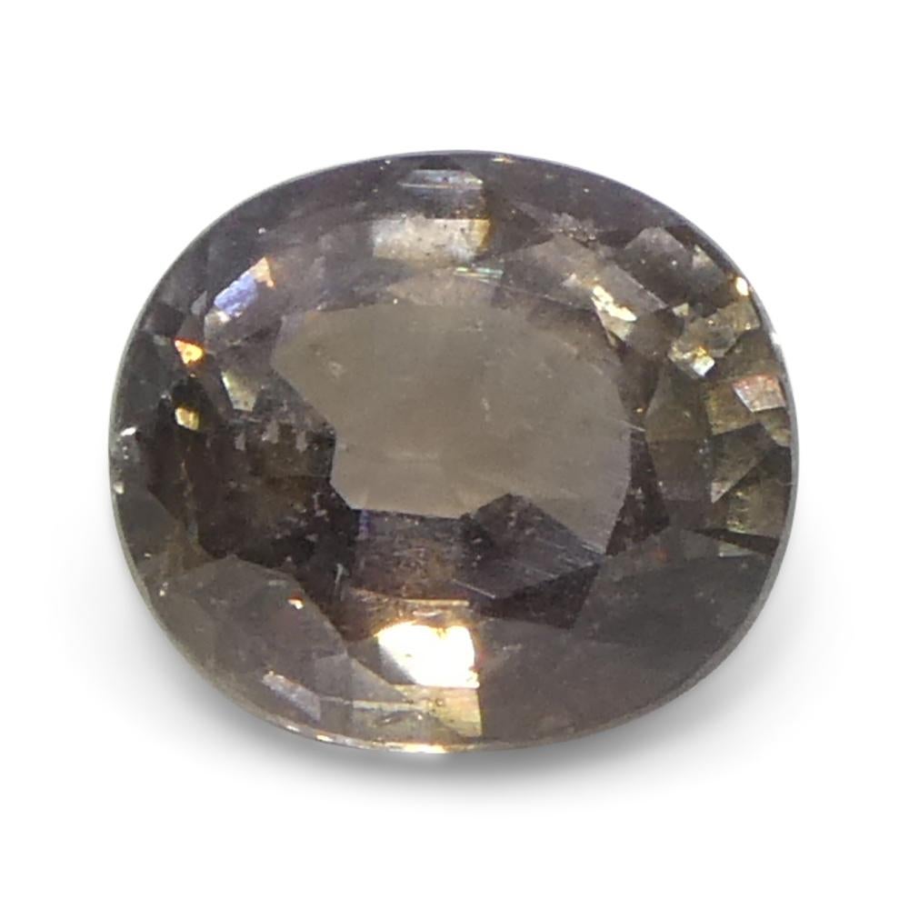 1,76ct Ovaler gräulich-rosa Saphir aus Tansania im Angebot 3