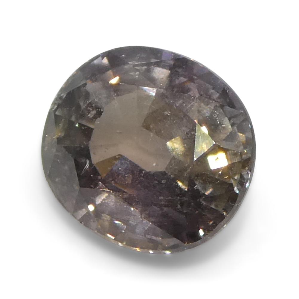 1,76ct Ovaler gräulich-rosa Saphir aus Tansania im Angebot 4
