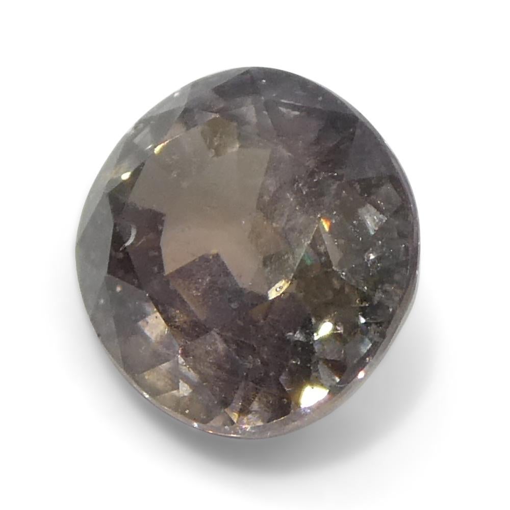 1,76ct Ovaler gräulich-rosa Saphir aus Tansania im Angebot 5