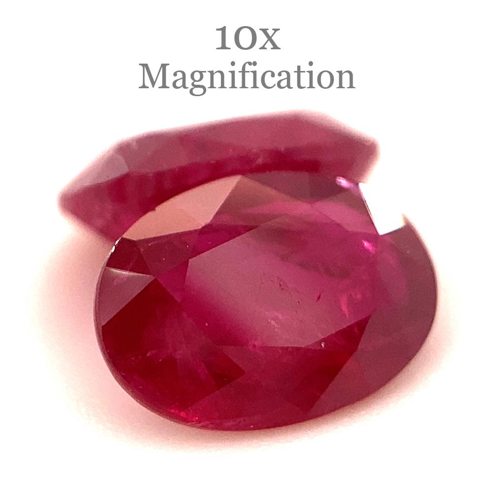 1.76ct Pair Oval Red Ruby from Mozambique For Sale 8
