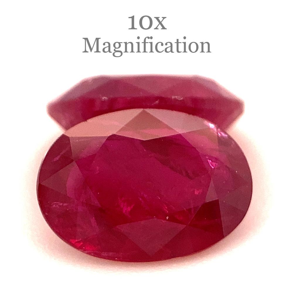 1.76ct Pair Oval Red Ruby from Mozambique For Sale 9