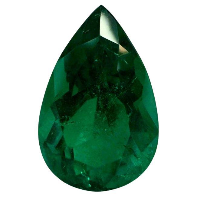 1.77 Carat 11x7 Muzo Green Colombian Emerald - Pear-Cut May Birthstone Gem