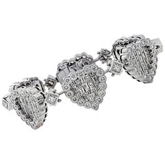 17.7 Carat Diamond Heart Bracelet