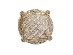 1.77 Carats Baguette Diamond Yellow Gold 14k Ring