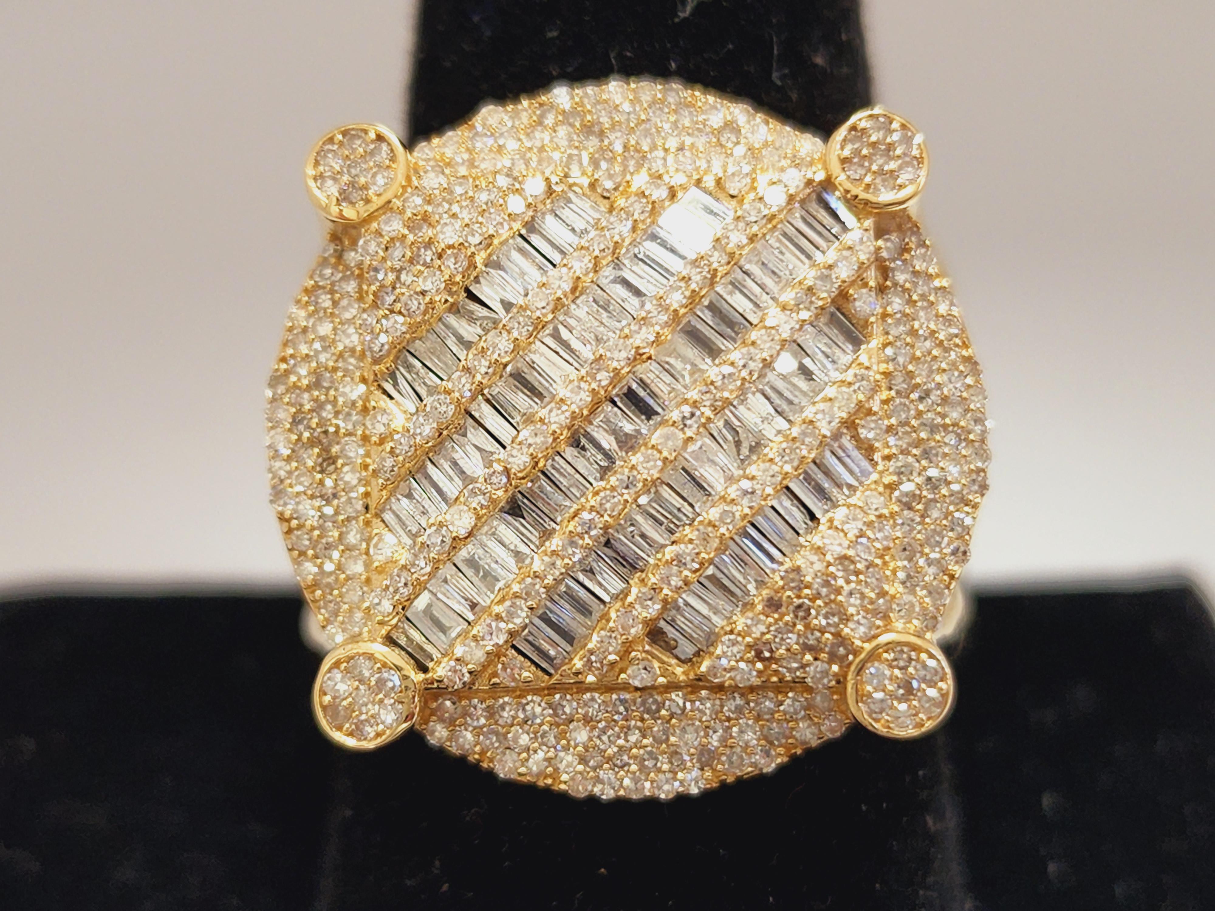 1,77 Karat Baguette-Diamant Gelbgold 14k Ring 1