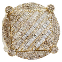 1,77 Karat Baguette-Diamant Gelbgold 14k Ring