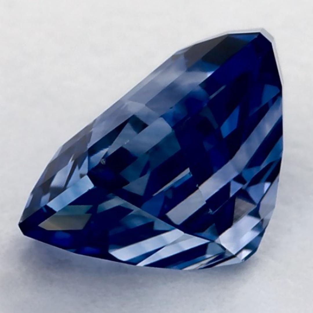 1.77 Ct Blue Sapphire Octagon Cut Loose Gemstone For Sale 3