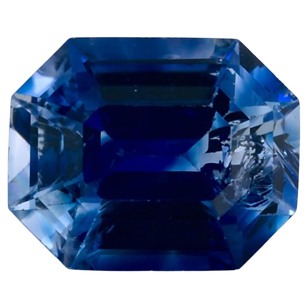 1.77 Ct Blue Sapphire Octagon Loose Gemstone