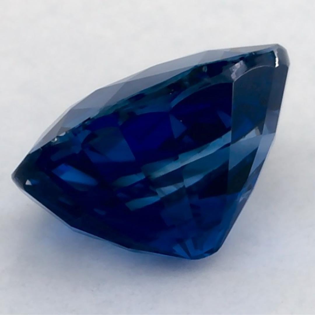 1.77 Karat Blauer Saphir Oval Loser Edelstein im Angebot 3