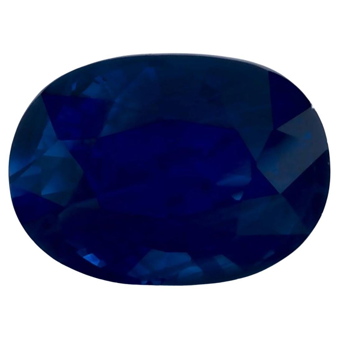 1.77 Karat Blauer Saphir Oval Loser Edelstein