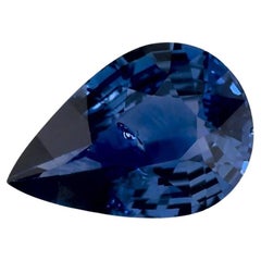 1.77 carati di zaffiro blu a forma di pera sciolto