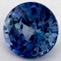 1.77 Ct Blue Sapphire Round Loose Gemstone