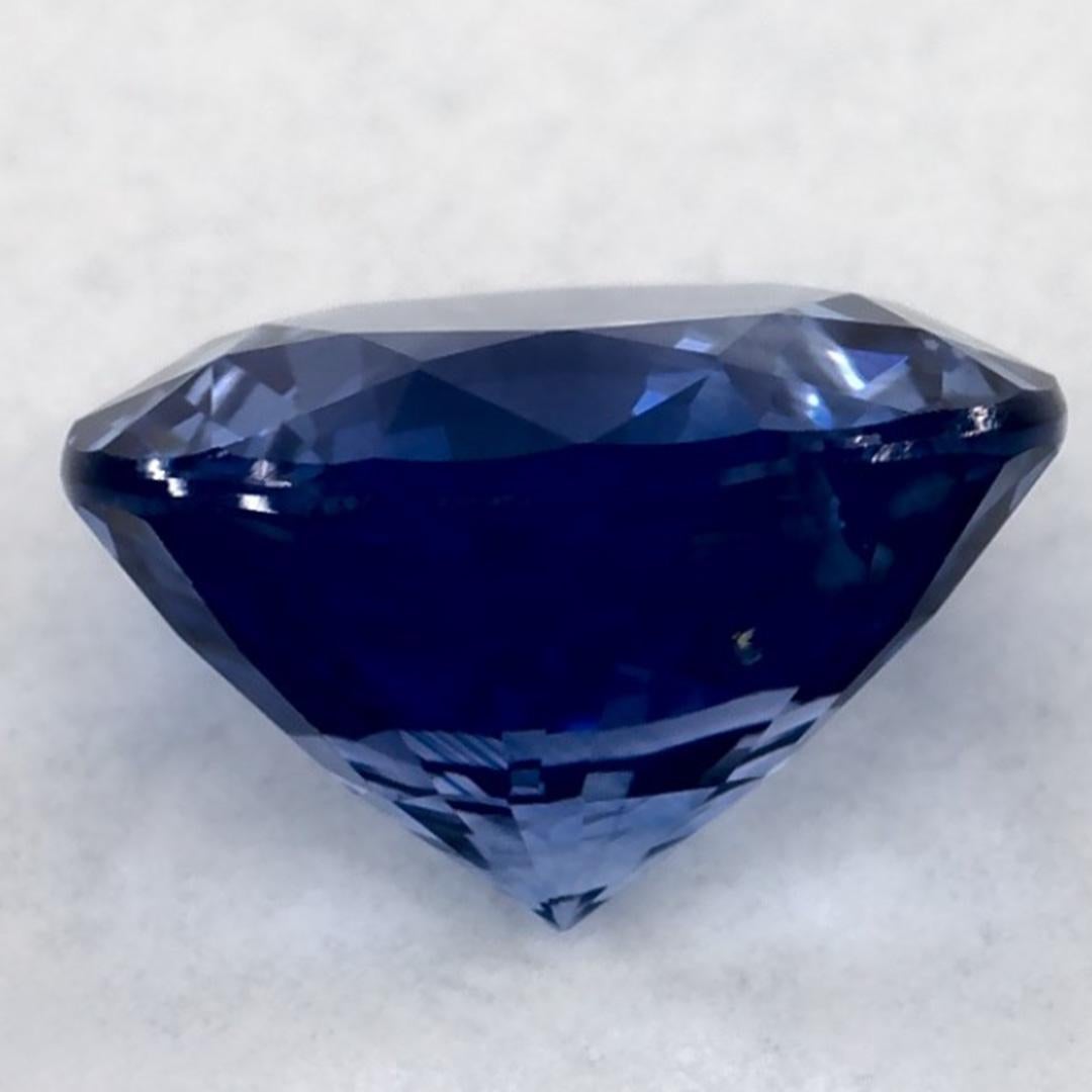 1.77 carati di zaffiro blu rotondo sfuso In condizioni Nuovo in vendita a Fort Lee, NJ