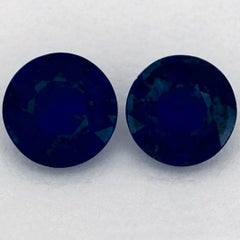 1.77 Ct Blue Sapphire Round Loose Gemstone 1.77 Ct Blue Sapphire Round Loose Gemstone