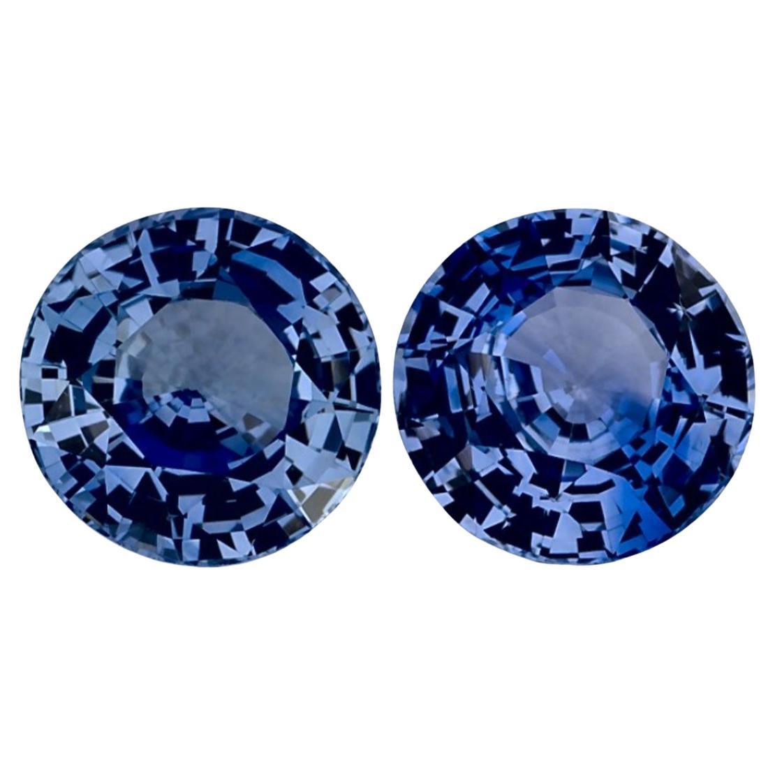 1.77 Ct Blue Sapphire Round Loose Gemstone
