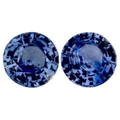 1.77 Ct Blue Sapphire Round Loose Gemstone
