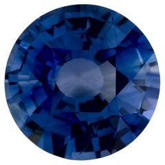 1.77 Ct Blue Sapphire Round Loose Gemstone